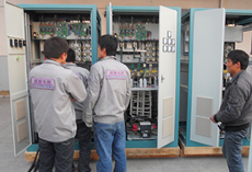 变频电源带载调试现场 变频电源带载调试现场